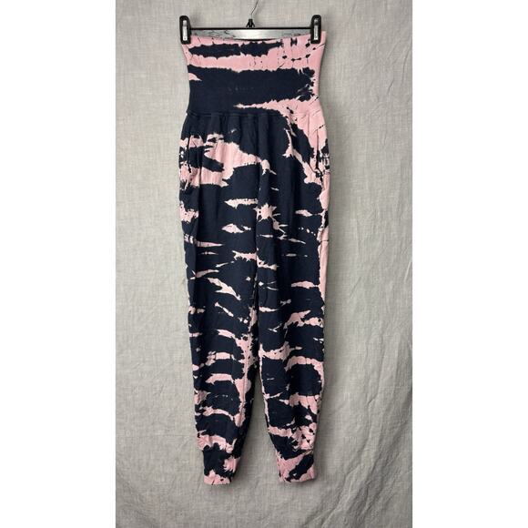 Young Fabulous & Broke Blue Pink Tie Dye Groove Jogger Pants Size S - Picture 1 of 9